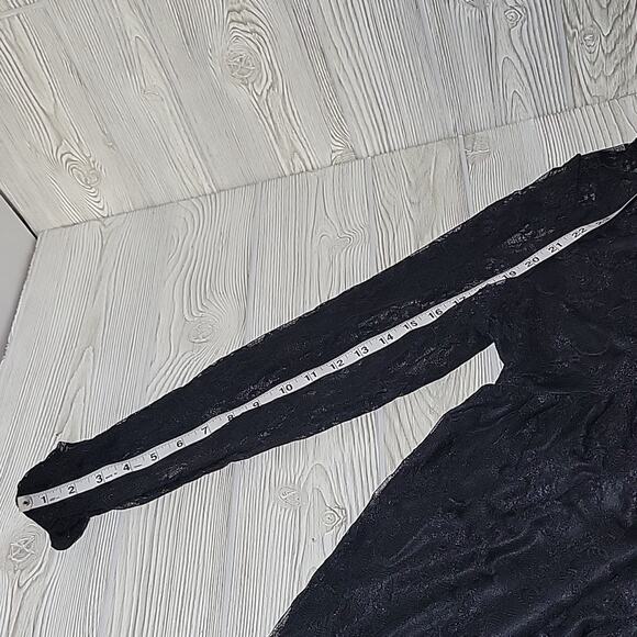 Torrid Black Lace Peasant Babydoll Top Womens Plus Size 3X NWT - Picture 9 of 10